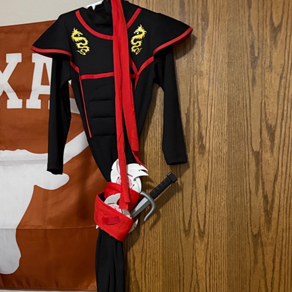 Black and Red Ninja Kids Costume